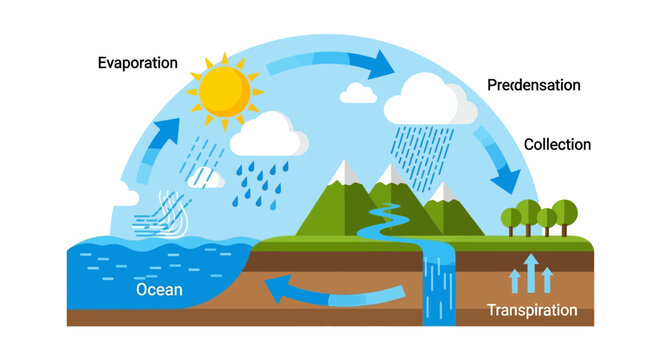 Water Cycle Process Flow Diagram.