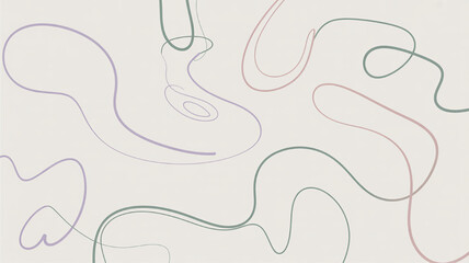 Abstract flowing lines in pastel colors a minimalist background design for digital art and graphic projects subtle organic shapes on a textured surface