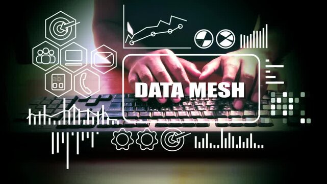 Data Mesh Architecture Concept with Distributed Data Analytics Technology Interface