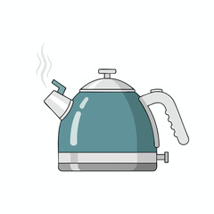 Obraz premium Modern Electric Kettle for Boiling Water Kitchen Appliance