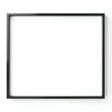 A sleek and modern white frame with a thin black border and a clean design.