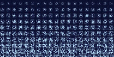 Dot pattern digital communication hi tech on dark blue background. © zaini