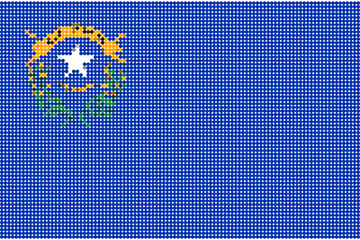 Flag of Nevada pixel art of dots editable