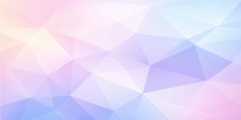 Obraz premium Abstract geometric background featuring a futuristic triangle pattern with mosaic polygon shapes and light origami textures for a modern vector wallpaper design