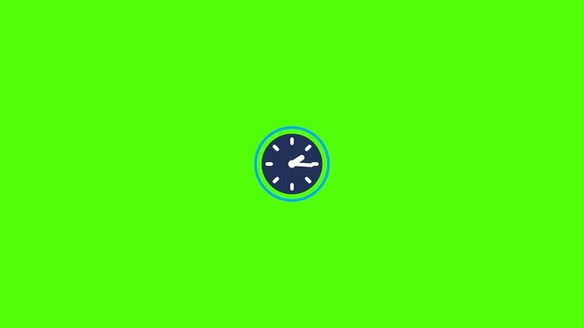 Chrono Clarity: A minimalistic clock face on a verdant field, where time becomes a visual statement, perfect for concepts of scheduling and timing.