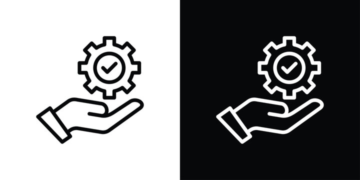 Service Icon Sheet Black And White