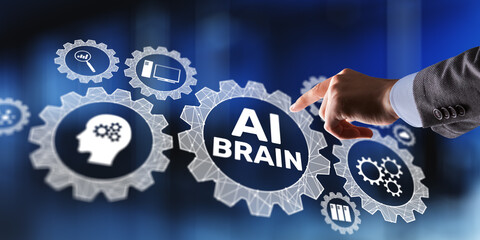 Artificial Intelligence Brain and Advanced Neural Processing Concept