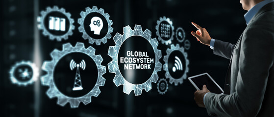 Global Ecosystem Network Connecting Digital Technologies and Wireless Systems