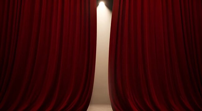 red curtain