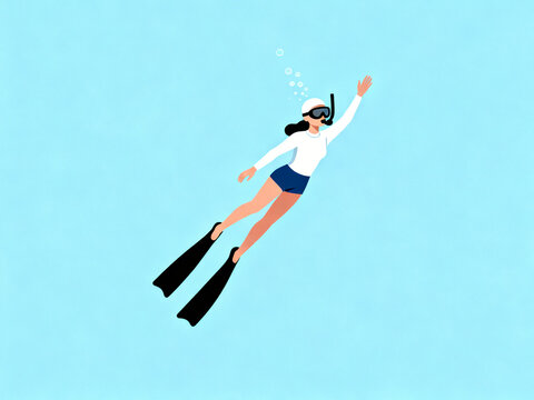 scuba diver silhouette