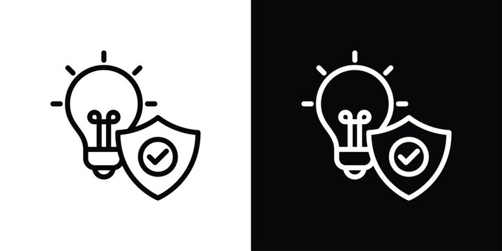 Innovation Icon Sheet Black And White