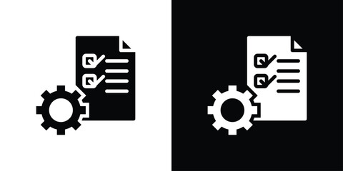 Sop Icon Sheet Black And White