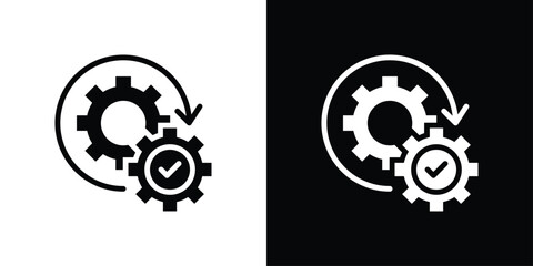 Automation Icon Sheet Black And White