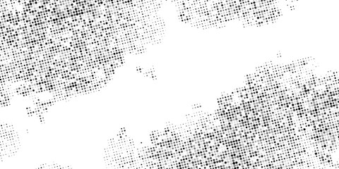 Halftone abstract background. The monochrome texture of dots of ink. Grunge pattern for printing and creating design