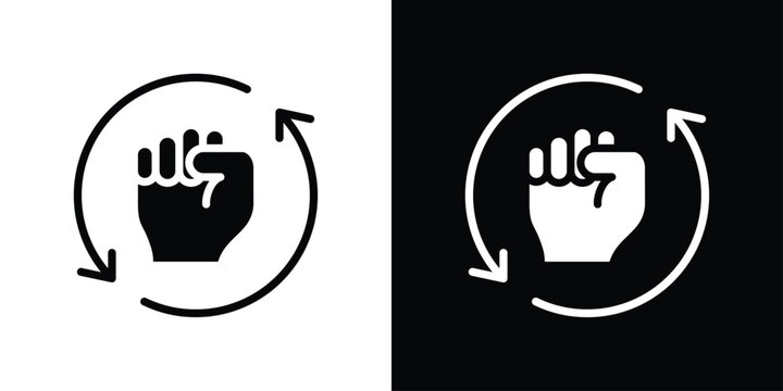 Resurgence Icon Sheet Black And White