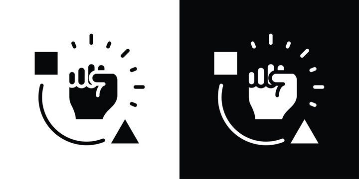 Radical Icon Sheet Black And White