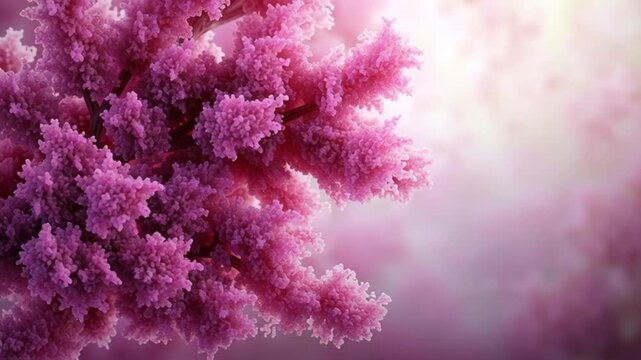 Pink coral underwater nature soft focus dreamy background ocean wildlife marine organism abstract texture delicate branch pastel color tranquil scene serene ocean mood