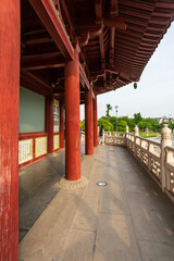 Traditional Chinese Buddhist Pagoda at Hanshan Temple, Suzhou,
