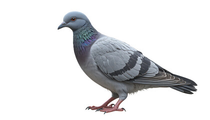 Fototapeta premium Side View Pigeon Isolated on White