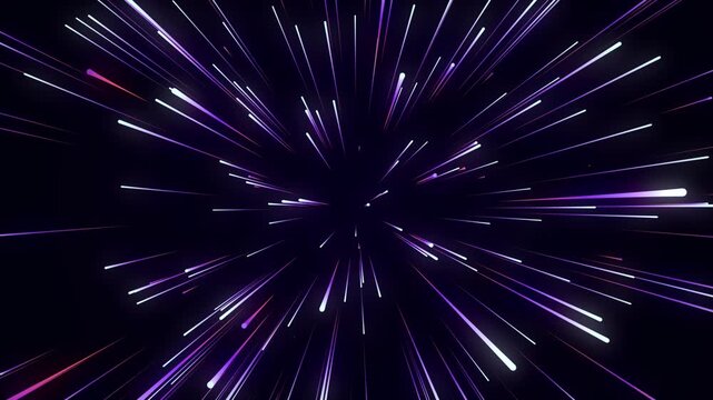 Abstract hyper speed background. Movements of big data cyberspace. Dynamic jump colors light lines on the speed. Futuristic explosion of light. Colors rays in motion. 3D rendering.