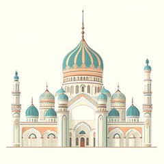 Ornate Mosque Facade