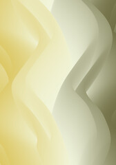 A smooth yellow and orange abstract background vector illustration featuring soft gradient waves and silk curves creates a motion-inspired golden light pattern for a modern decorative wal.