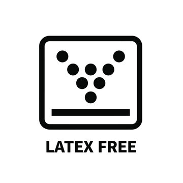 Vector illustration icon latex free icon with powder symbol on isolated for medical use