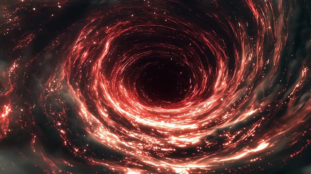 終焉へ崩れ落ちる闇の渦の背景動画｜世界崩壊コンセプト