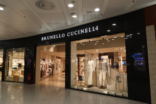 Brunello Cucinelli store at Milano Malpensa Airport (MXP) in Milan, Italy on May 21, 2025