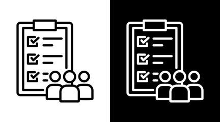 Task White Icon Set Vector 