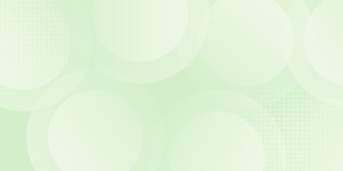 Fototapeta premium Minimalist banner background,soft pastel,green gradations,circle shape,memphis background,