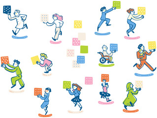 自立した個がそれぞれのスキルやヒストリーを積み木のように携え、社会の中で自由に接続・補完し合いながら活躍する新しい働き方（パーソナル・リビルドシリーズ）