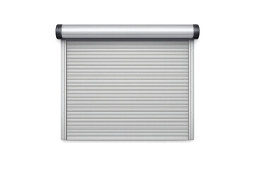 Modern metallic roller shutter door for security and privacy protection