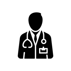 Doctor Icon with Stethoscope 