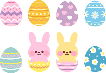 ウサギとイースターエッグ