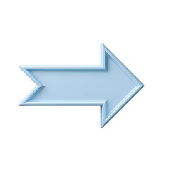 A light blue arrow pointing to the right on a white background