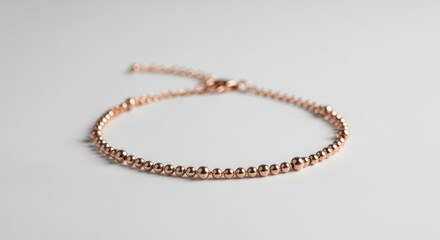 Rose Gold Diamond Studded Flexible Bangle.