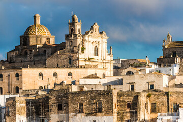 Fototapeta premium Panoramic view of Ostuni, Apulia, Italy