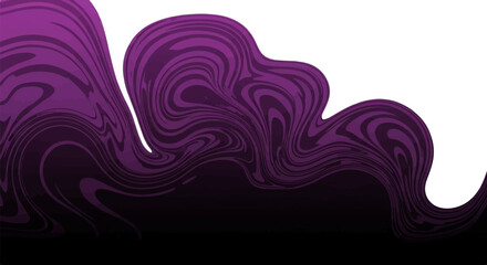 Swirling purple and black abstract pattern with gradient
