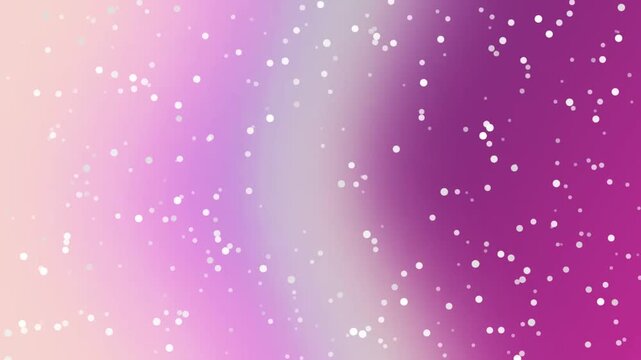A vibrant purple gradient background with scattered white dots viewed from a straight-on perspective displaying an abstract scene.