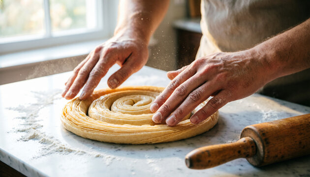hands of the girl in the kitchen