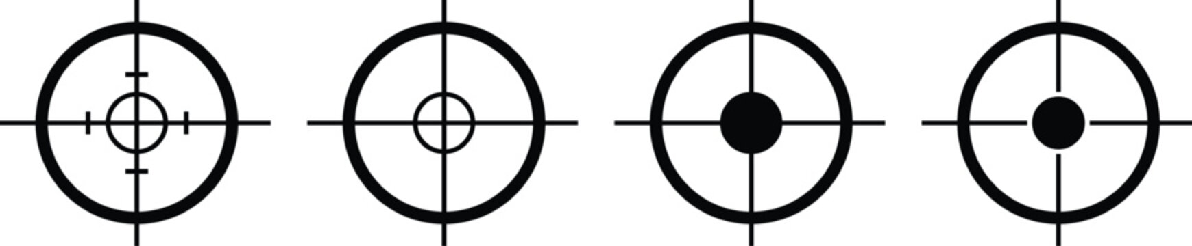 Target icon set. goal icon vector. target marketing icon vector