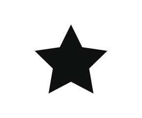 Obraz premium A black star symbol on a white background