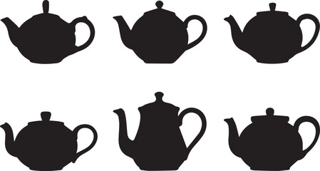 Simple black icons of a hamburger, fries, and drinks for fast food and casual dining