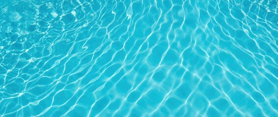 Obraz premium Captivating water waves dance across a crystal clear pool summer oasis photography tranquil environment close-up view relaxation concept for refreshment and leisure