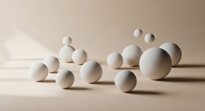 Neutral spheres cast soft shadows in a minimalist .