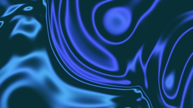 Dynamic neon caustics swirling in abstract motion, creating vibrant blue patterns and mesmerizing visuals.