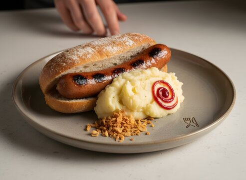 Premium Halv Special Swedish Hot Dog (Korv med Mos) &ndash; Authentic Nordic Street Food Classic