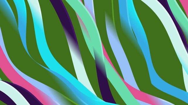 Vibrant wavy abstract lines dance across a dynamic digital background in a mesmerizing display of motion