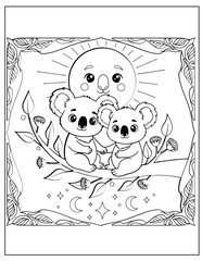 Cute Baby Animal Cuddle Cuties Coloring Pages
